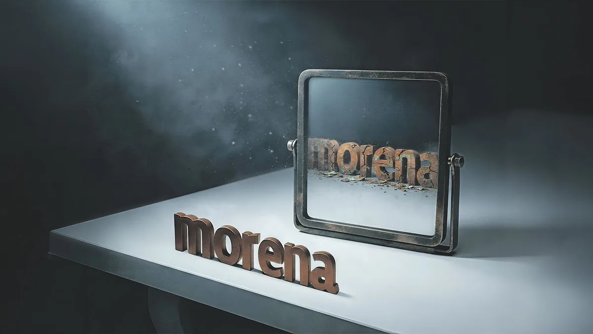 Morena frente al espejo