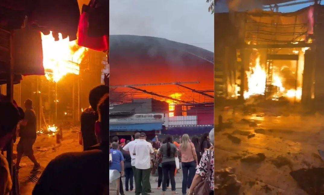 Centro Comercial de Passagem, em João Pessoa, deve ficar fechado por tempo indeterminado após incêndio