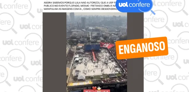 Lula não lançou campanha em estádio vazio; vídeo mostra início de ato
