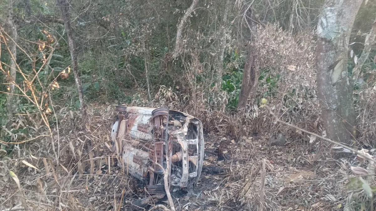 Polícia investiga se corpo carbonizado dentro de carro é de jovem desaparecido em Suzano