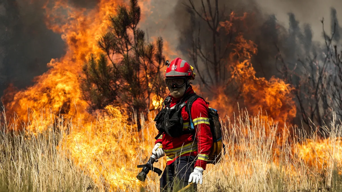 Incêndio em Arouca já fez quatro bombeiros feridos. Mais de dois mil combatem fogos no país