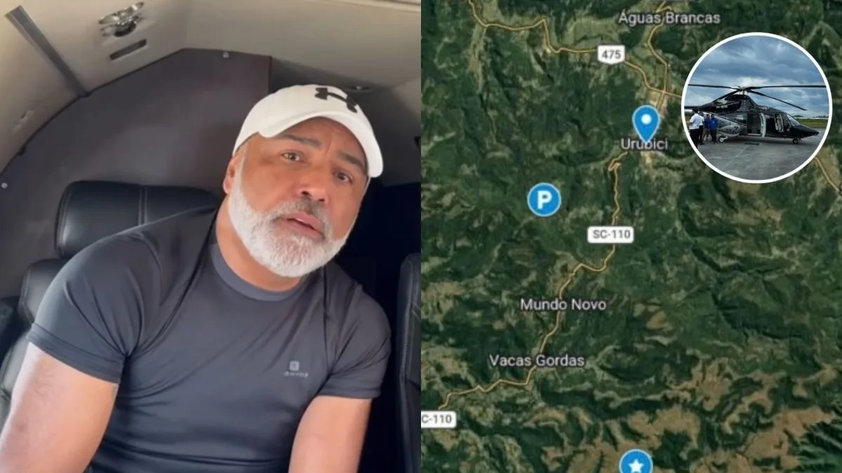 Buscas por helicóptero com Rick ganham reforço de drones térmicos que procuram sinais de calor em meio à mata fechada da Serra de SC