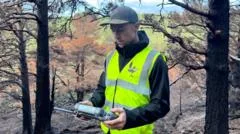 How drones are hunting fires hidden beneath the Cairngorms