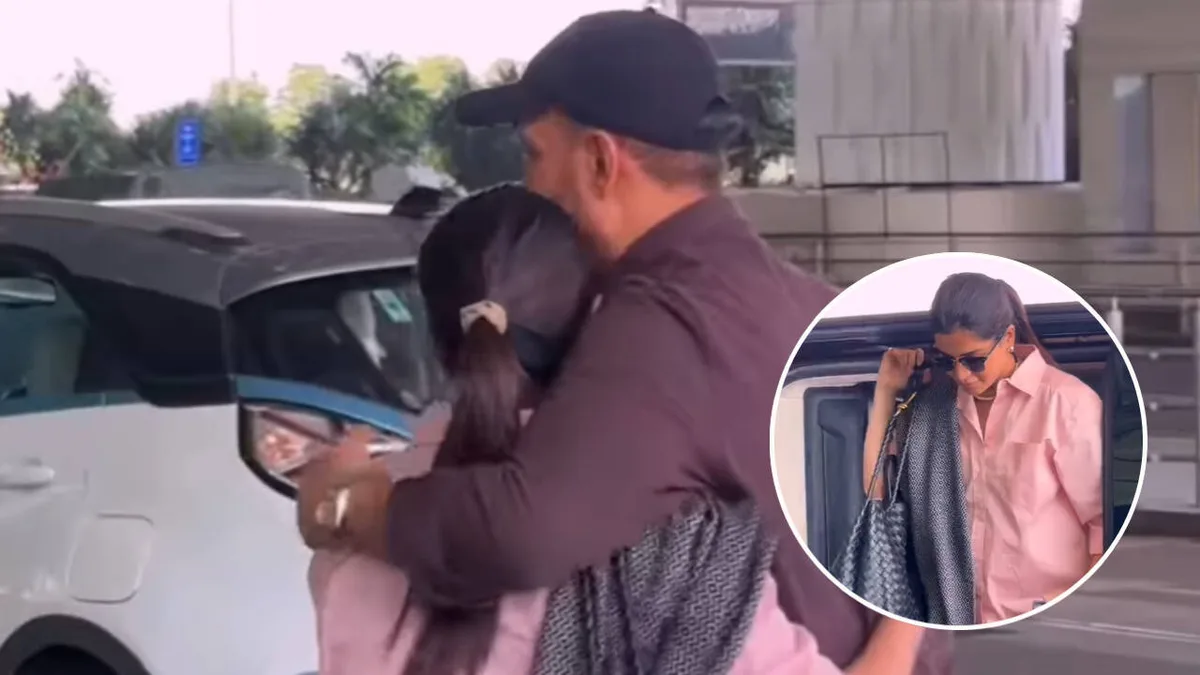 Samantha, Raj share heartfelt goodbye hug at airport - Watch