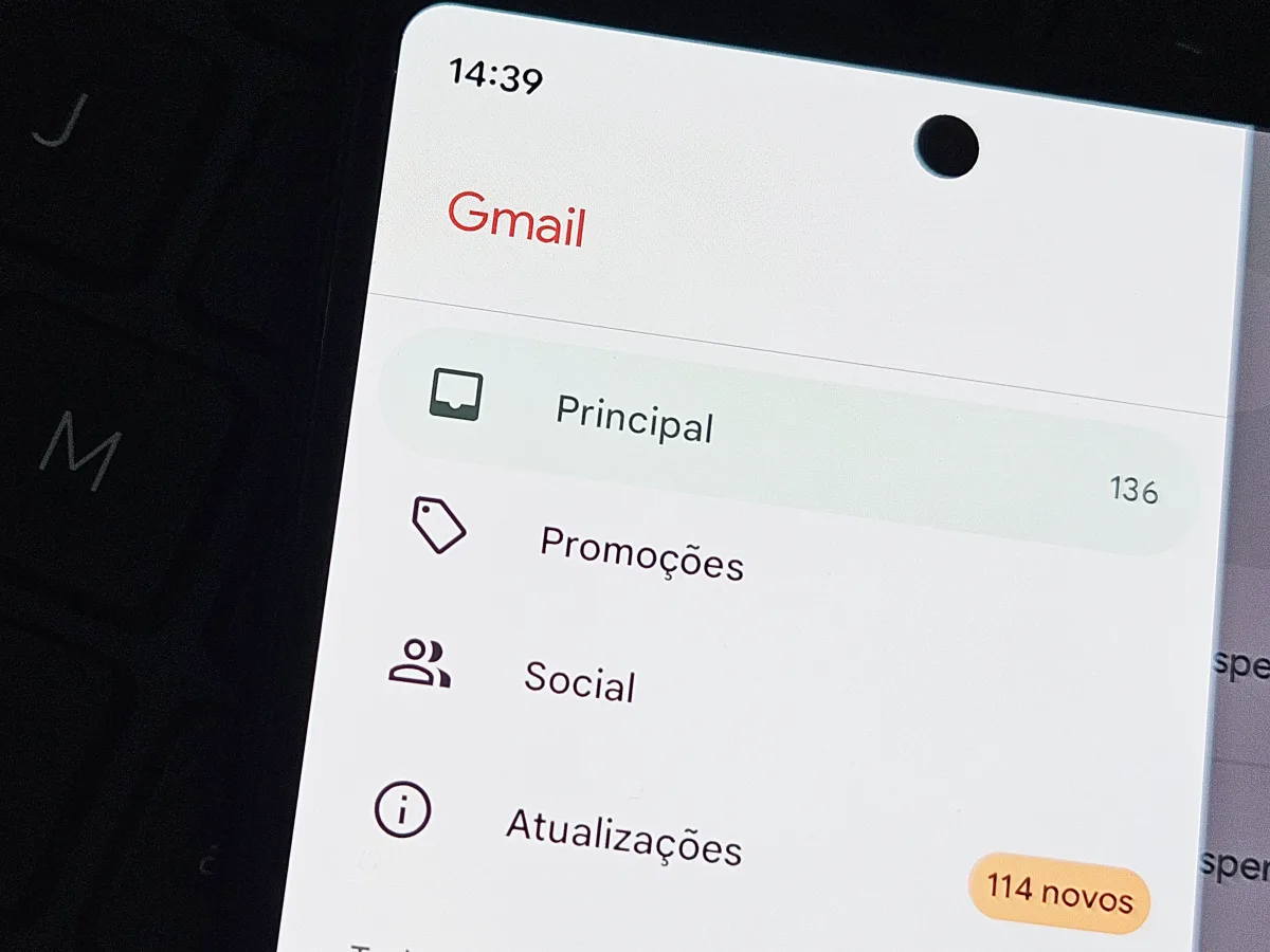 Gmail ganha botão prático para copiar código 2FA sem abrir o e-mail