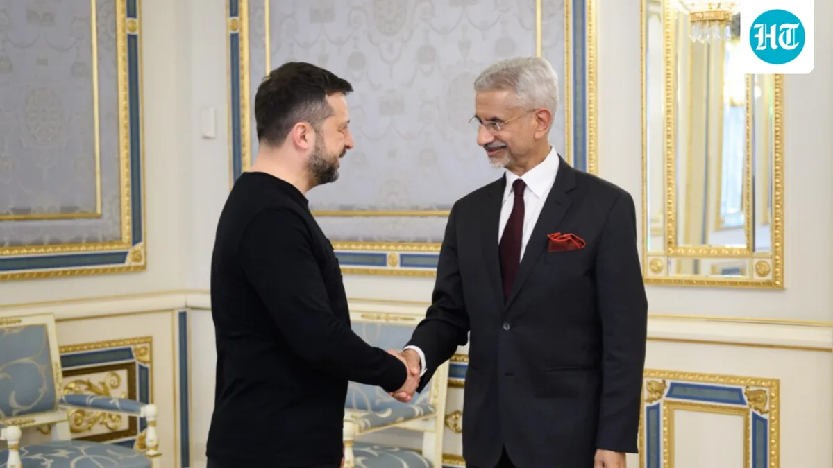'Grateful': Ukraine's Zelensky meets S Jaishankar, hails India's peace push in Ukraine war