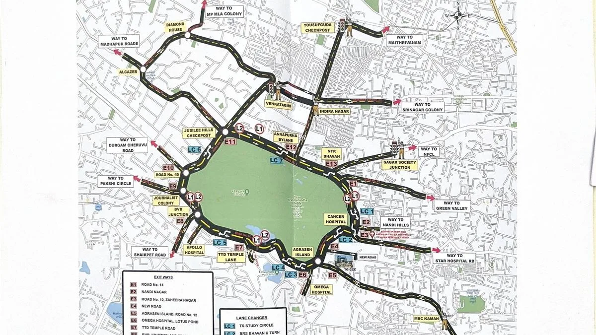 Traffic around KBR Park goes one-way with 10 U-turn points and 13 exits from August 18