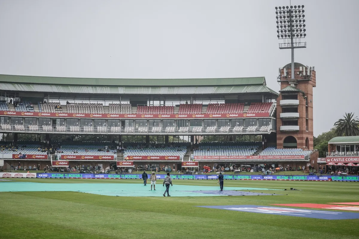 South Africa openers survive before rain returns