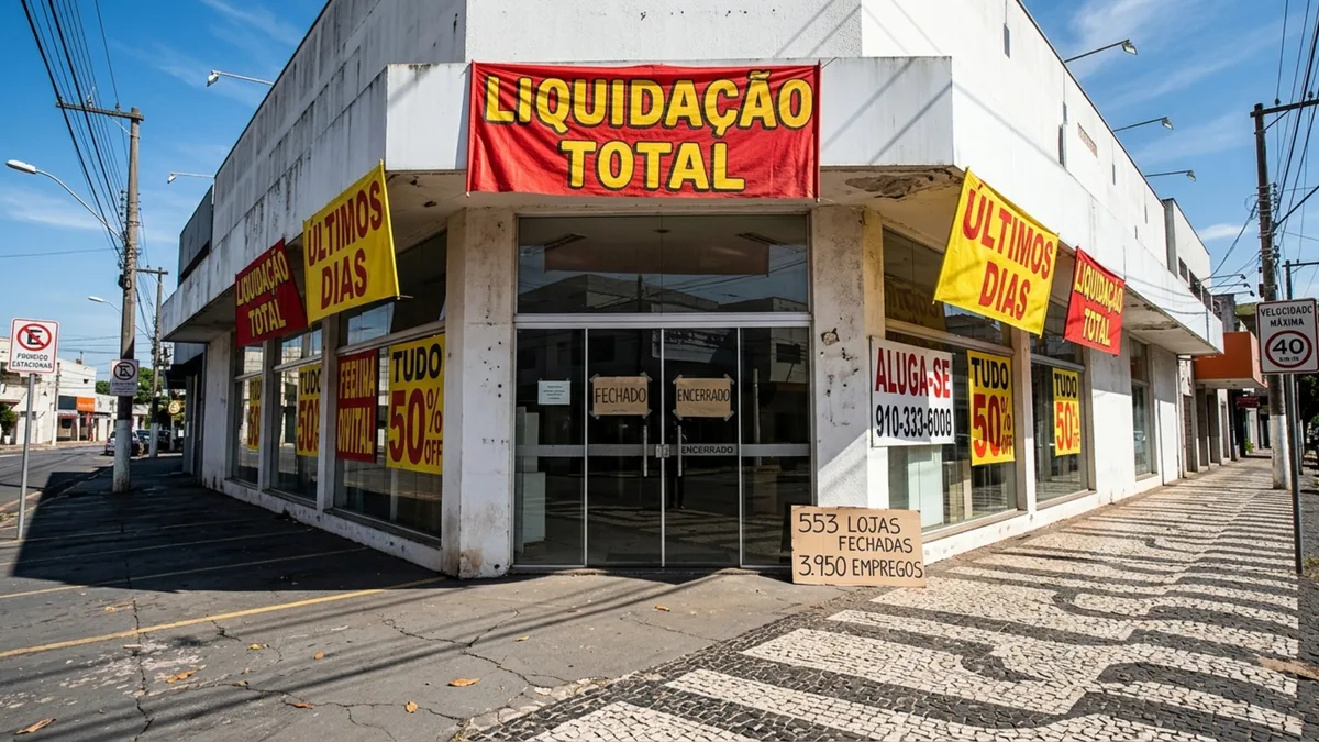 Rede conhecida por móveis e eletrodomésticos entra em falência e quase 4 mil trabalhadores se despedem de mais de 550 lojas