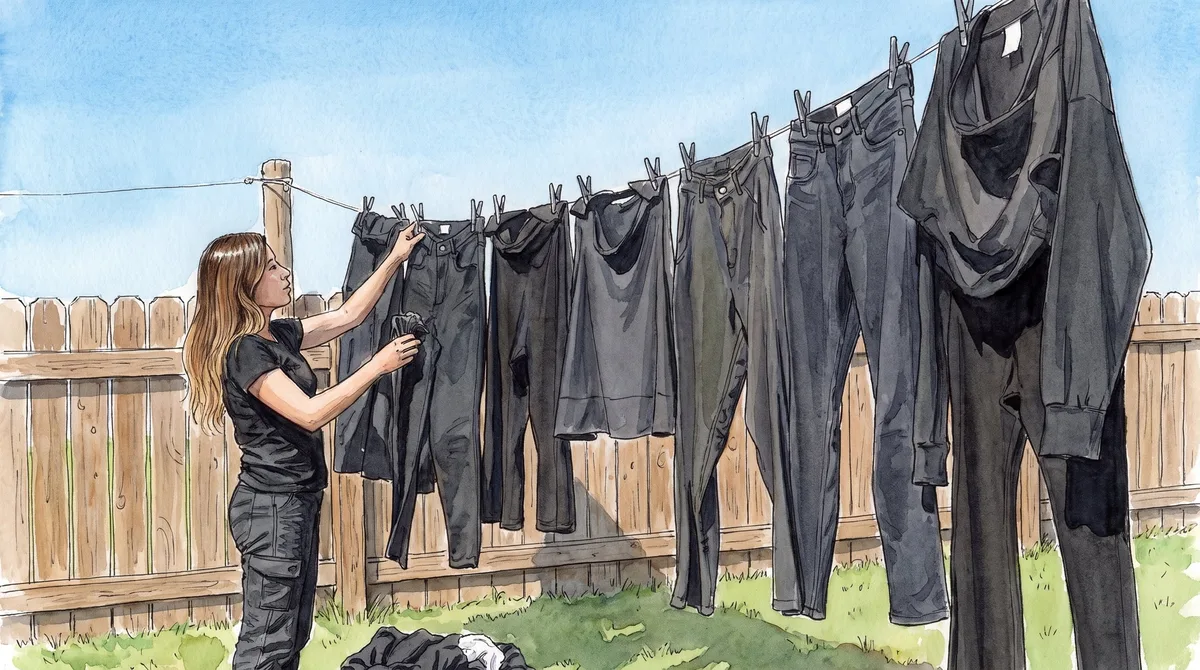 Cómo lavar la ropa negra para evitar que el color pierda intensidad