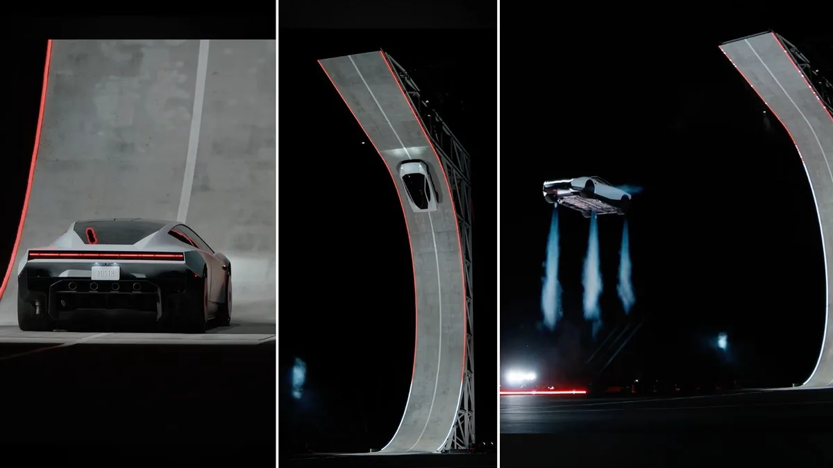 Upside down, mid-air and over 5 Teslas: What powered the new Roadster’s stunt?