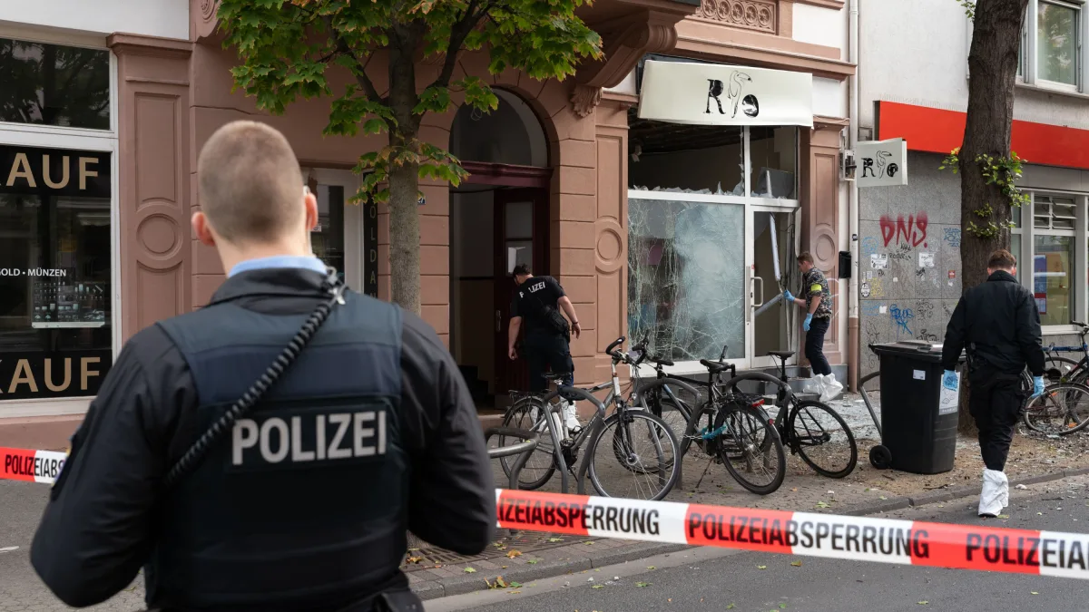 Serie von Anschlägen: Zwei Explosionen in Frankfurt, ein Tatverdächtiger festgenommen