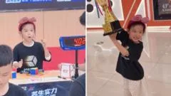 Watch: Six-year-old girl from China sets new Rubik's Cube world record