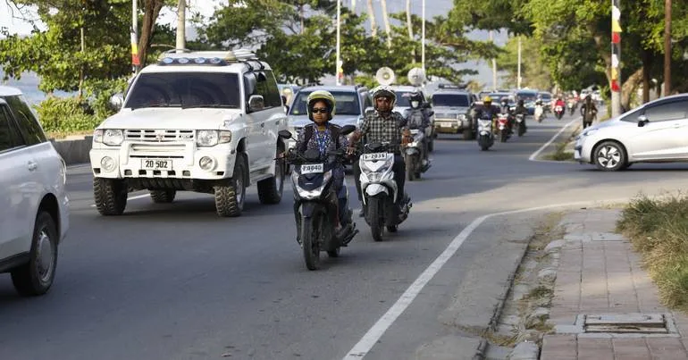 Timor. Má qualidade do ar devido a incêndios na Indonésia