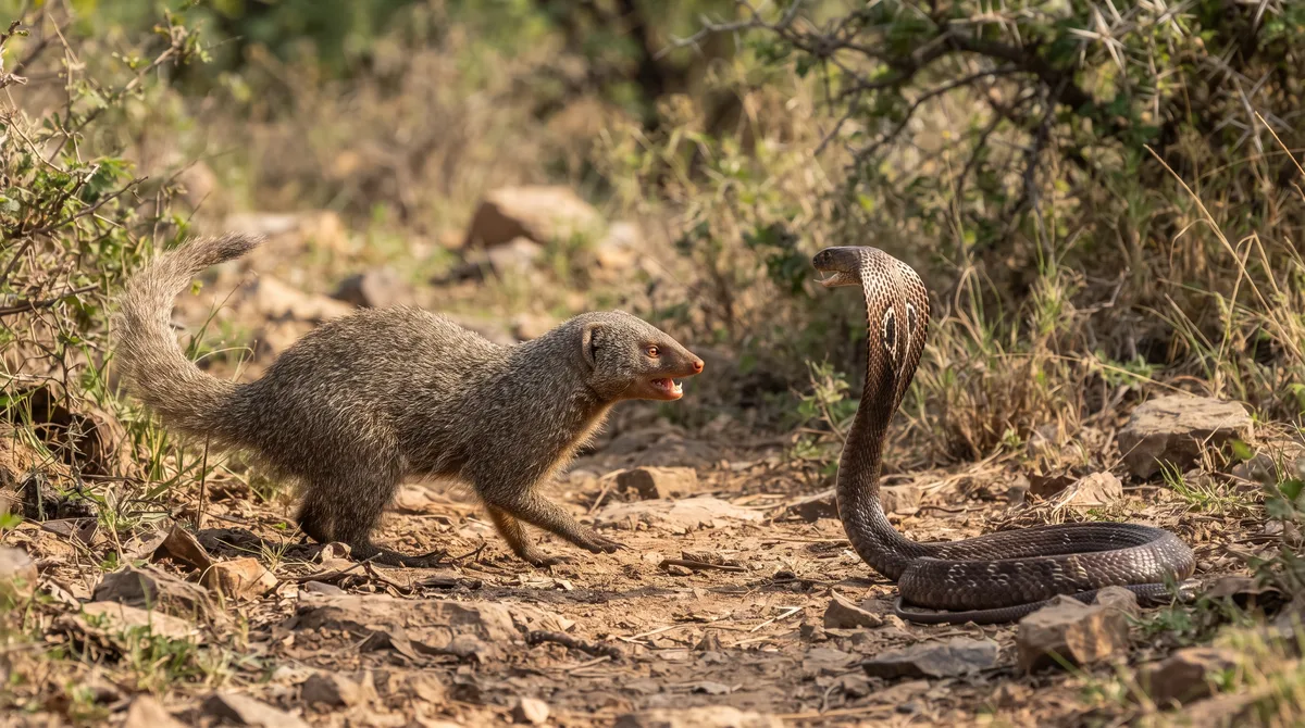 Conhecido como o exterminador de cobras por sua agilidade extrema, o pequeno mamífero de aparência fofa desafia e devora najas venenosas
