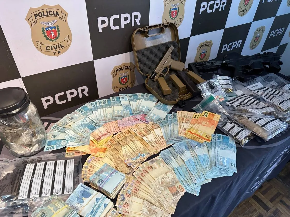 Escalas de trabalho, salário fixo, delivery e atacado: grupo que traficava drogas e fuzis em ‘ritmo empresarial’ é alvo de operação no PR e SC