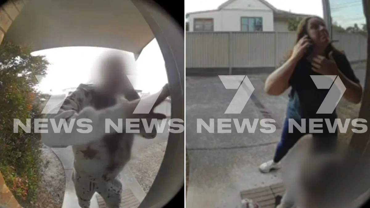 Harrowing footage shows moment terrified teen begs stranger for help after stabbing in Sydney