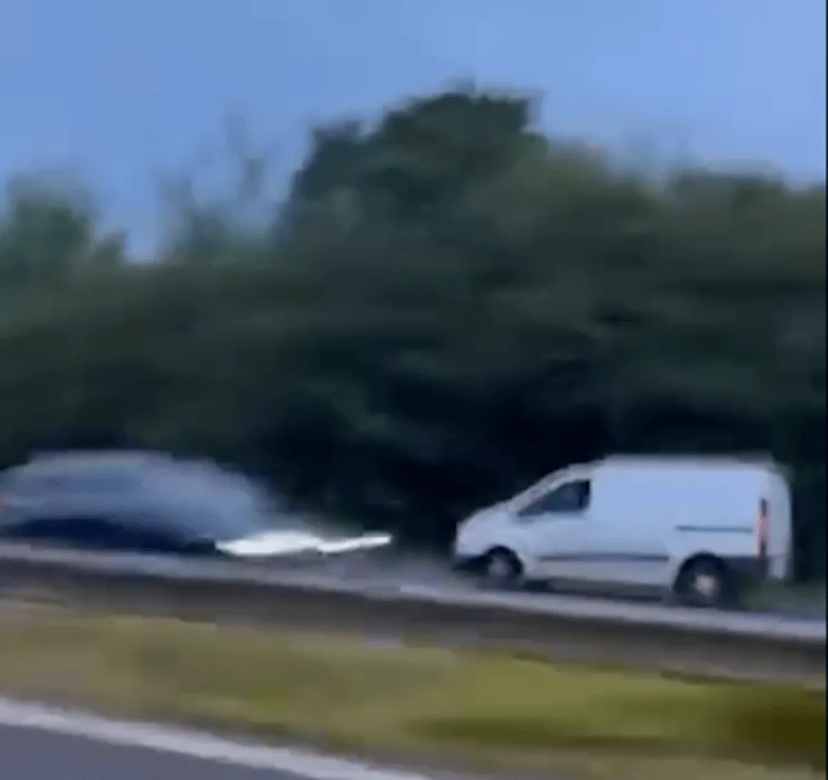 Shocking footage shows stolen van in high speed ‘wrong way’ chase on A20 before being rammed off road by Met Police