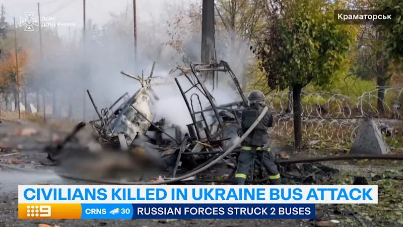 Russian strikes kill at least 30 in Ukraine