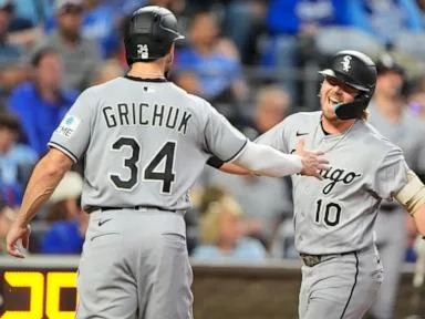 Meidroth, Grichuk hit 3-run shots, White Sox beat Royals 14-11 to remain a game back in AL Central