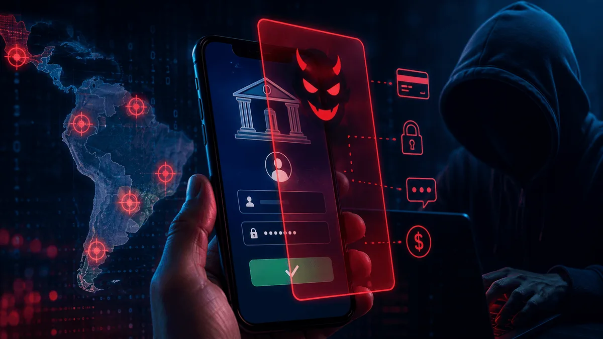 Malware com inteligência artificial mira aplicativos de banco na América Latina