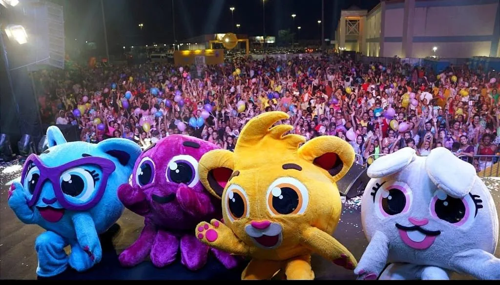 Carrinhos de bebê estão liberados para o show dos Bolofofos; confira programação completa