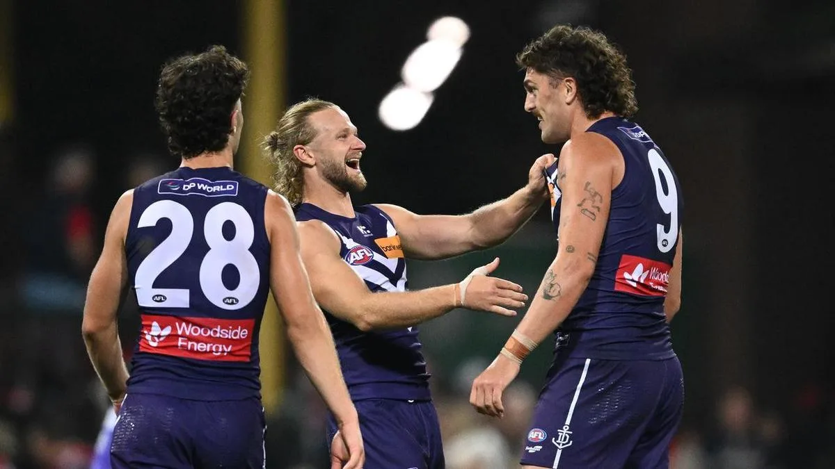 Young plays down 'fluke' game-turning goal for Dockers