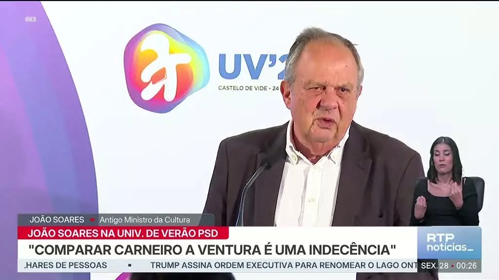 João Soares crítica Hugo Soares por equiparar Carneiro ao líder do Chega