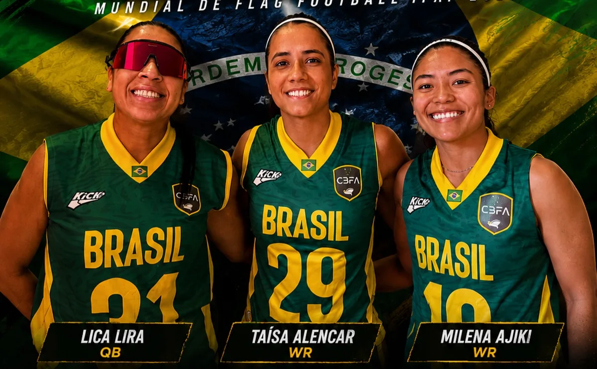 Três jogadoras de MS disputam Mundial de Flag Football pelo Brasil