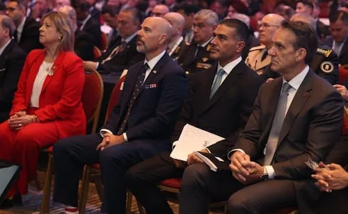 Harfuch participa en conferencia de la DEA en Argentina; comparte resultados de seguridad