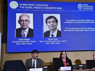 Nobel Prize in chemistry set to be awarded in Stockholm