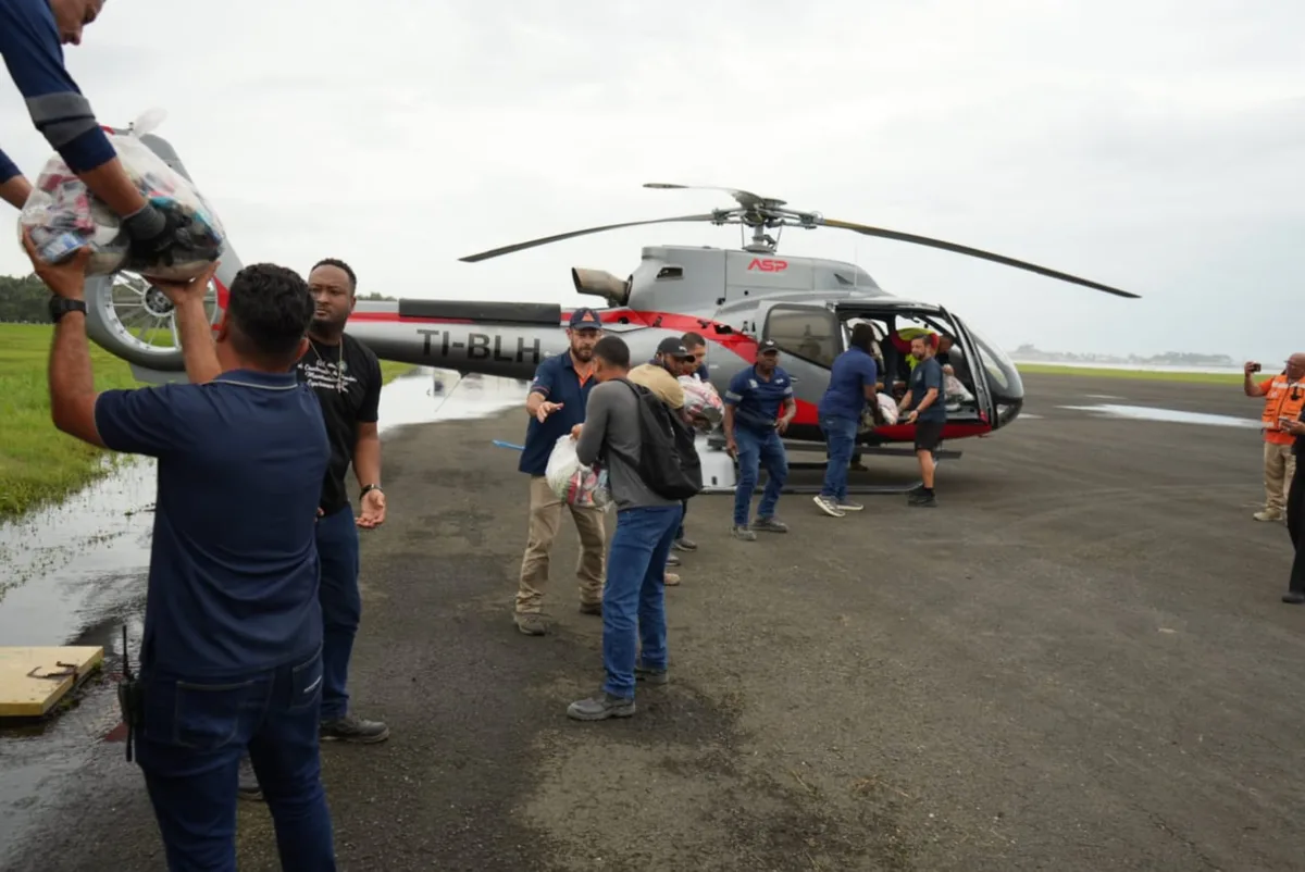 Lluvias en Costa Rica dejan a 1,314 personas en albergues y obligan a enviar ayuda por helicóptero a comunidades indígenas