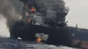 Irán publica video sobre destrucción de tanquero
