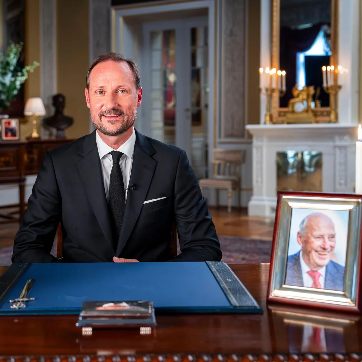 Norwegen - Neuer König Haakon VIII. wendet sich in Fernsehansprache an Bevölkerung