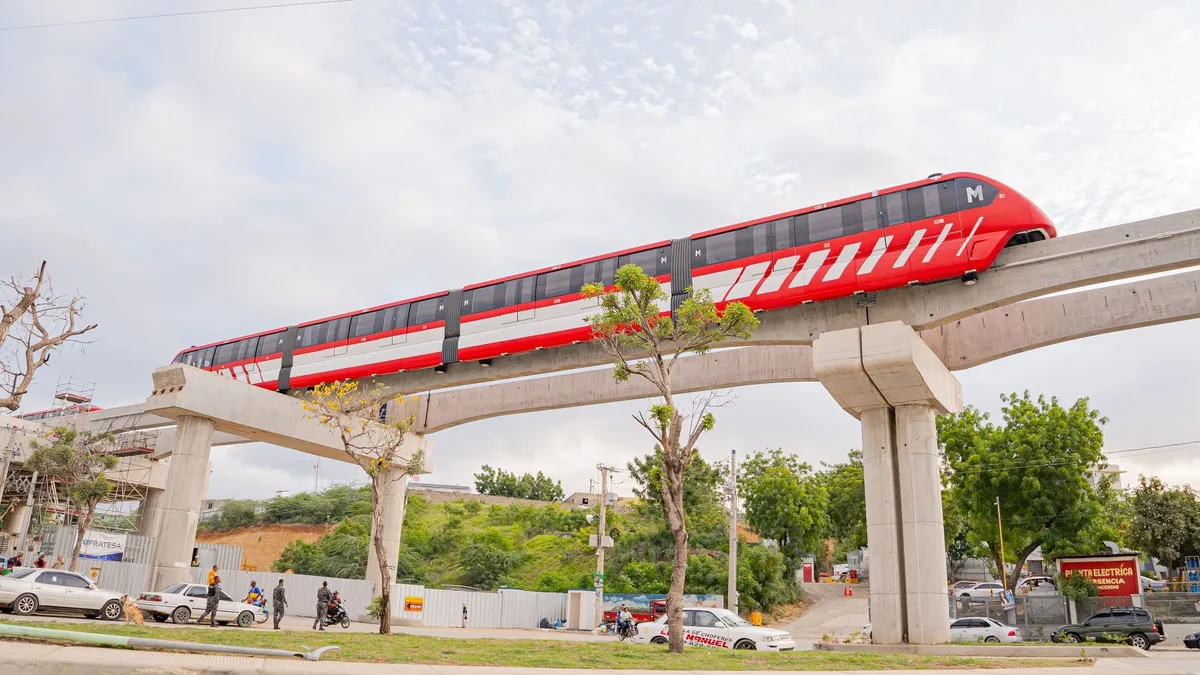 República Dominicana: Monorriel de Santiago alcanza el 95% de avance de obra y tendrá sus primeras pruebas en octubre