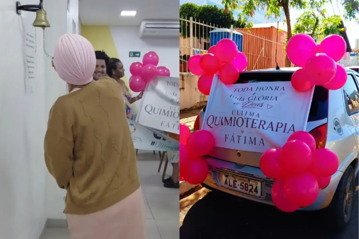 Mulher vence câncer raro e comemora fim da quimioterapia batendo o sino em MS; veja vídeo