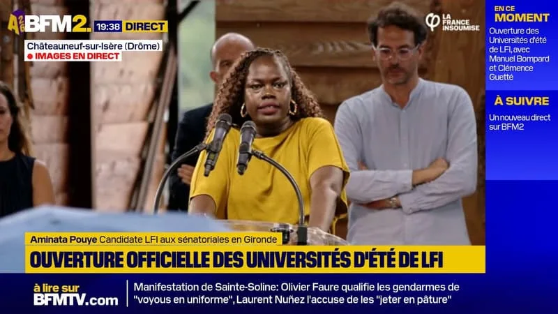 "Je ne changerai pas de trottoir parce que je suis noire", assure Aminata Pouye, candidate LFI aux sénatoriales en Gironde