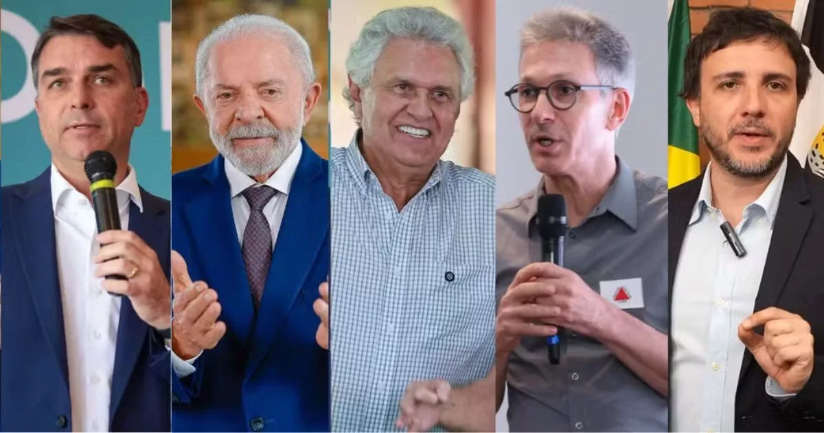 Quaest no Paraná: Flávio Bolsonaro, 41%; Lula, 23%; Ronaldo Caiado, 5%; Romeu Zema, 3%; e Renan Santos, 2%
