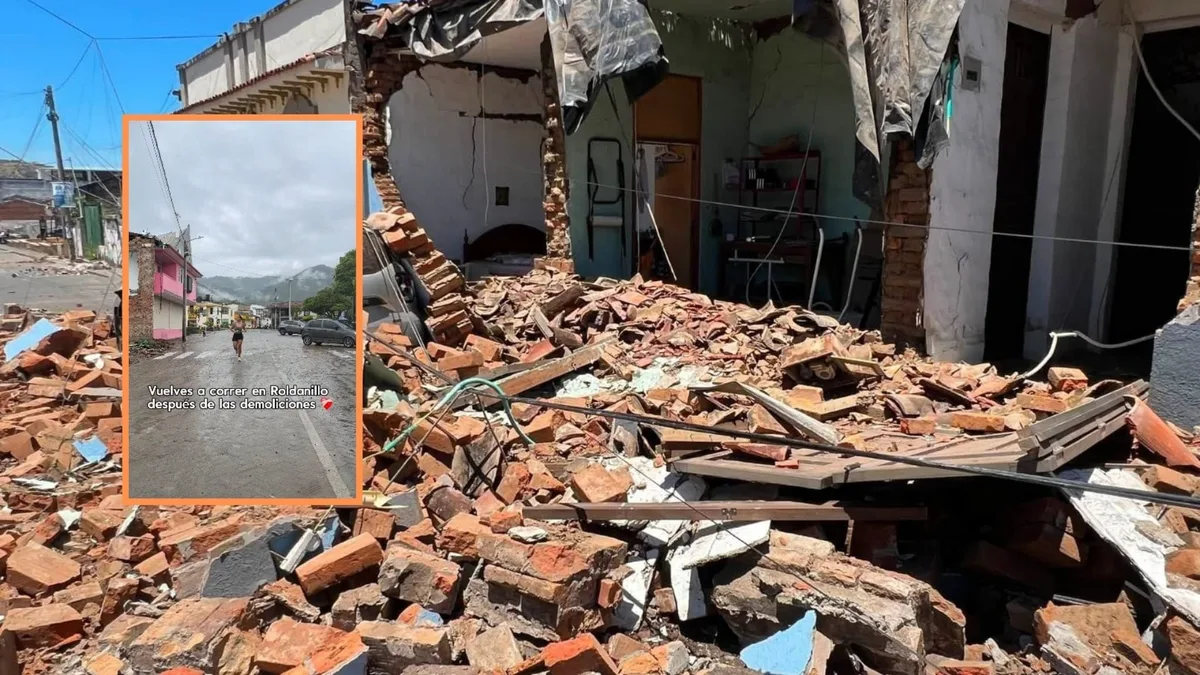 Luego de dos meses del terremoto en Colombia, una ‘runner’ publicó video de cómo quedó su municipio: “Vuelves a correr en Roldanillo”