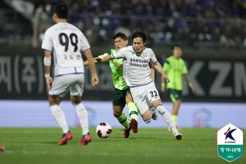 K리그2 선두 수원, 김포에 4-1 완승…'시즌 첫 패배' 설욕