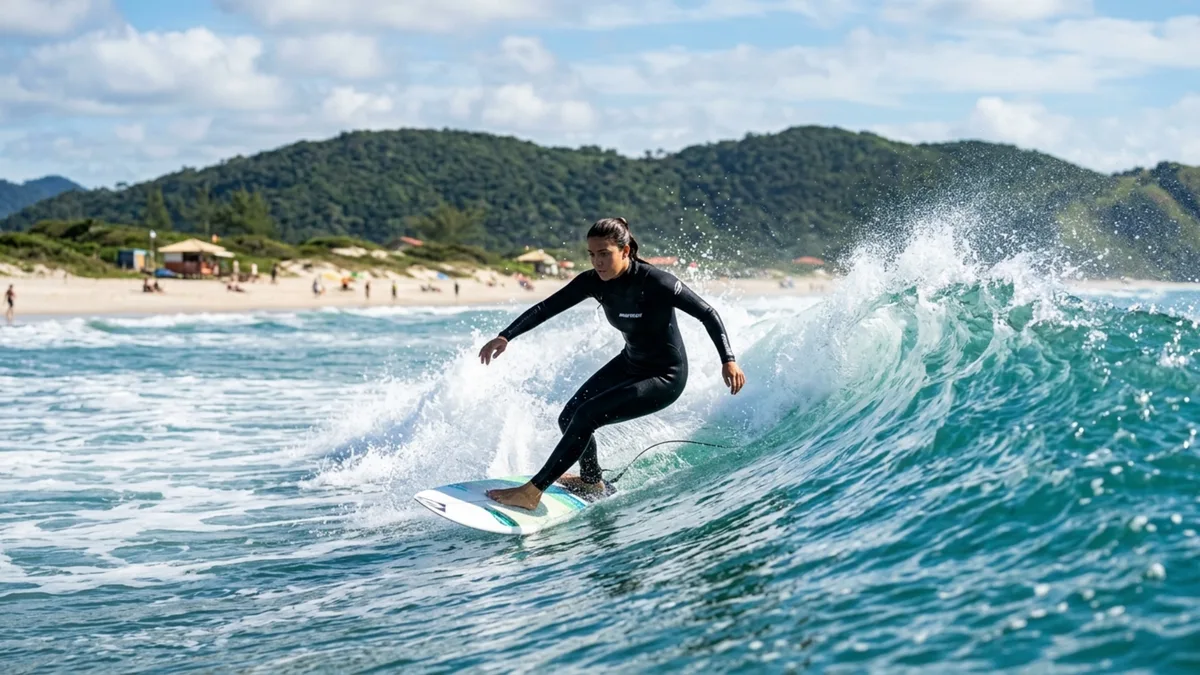 Cidade catarinense cercada por morros verdes mistura praias de surfe, lagoas, vilas de pescadores e trechos quase intocados mesmo perto de destinos muito movimentados