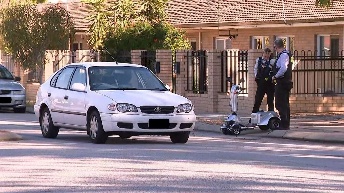 Bentley: Woman in her 80s rushed to hospital after car and mobility scooter collide