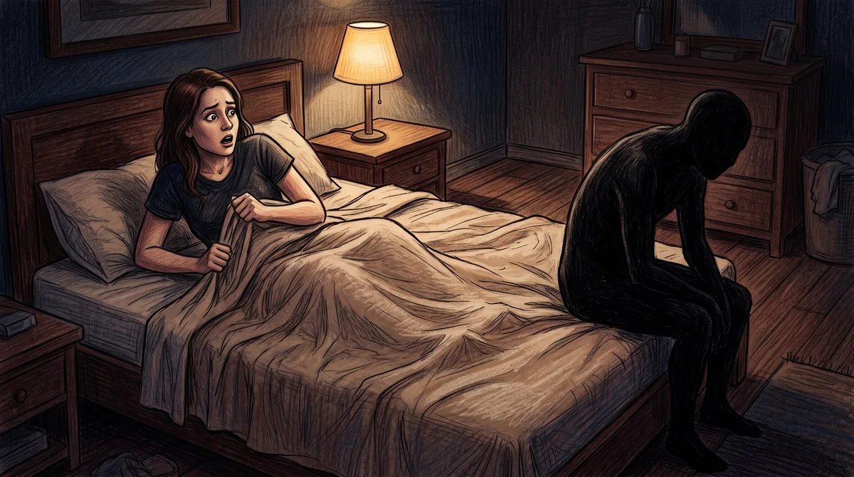 Qué significa sentir que alguien se sienta en tu cama mientras duermes