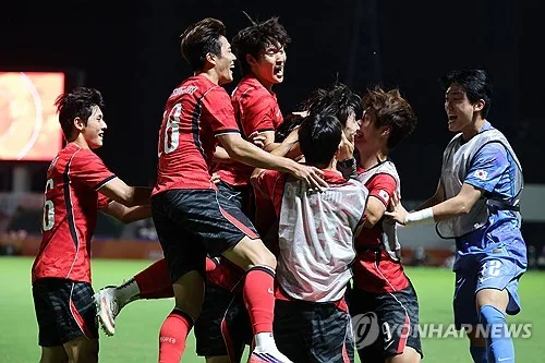 [아시안게임] 이민성호, 사우디 2-0 제압…조 1위로 8강행·베트남과 격돌