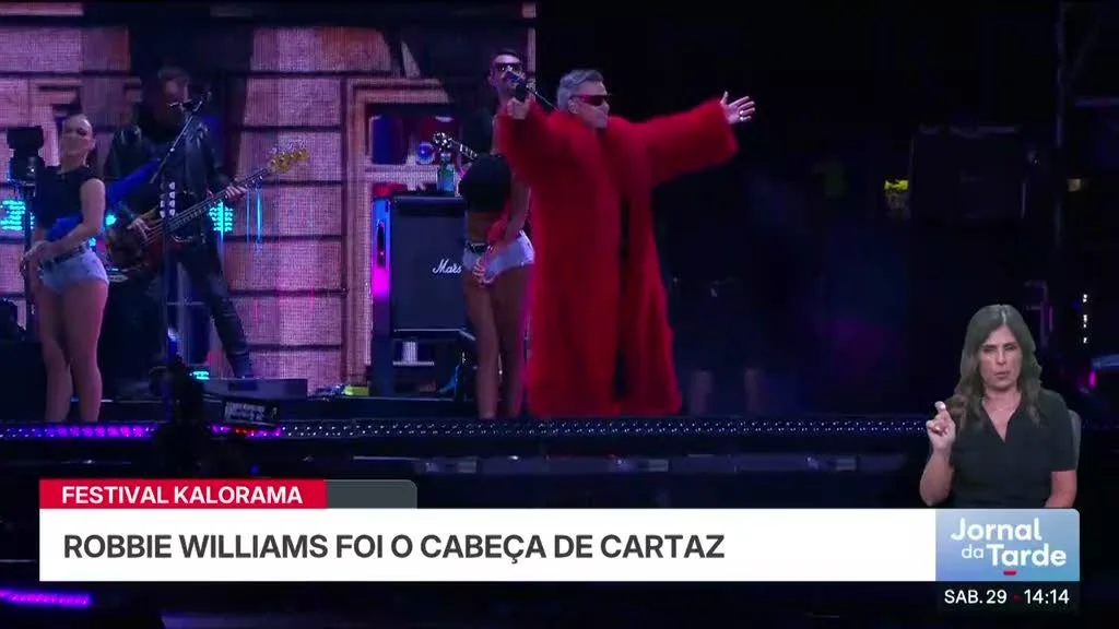 Festival Kalorama. Robbie Williams foi o cabeça de cartaz