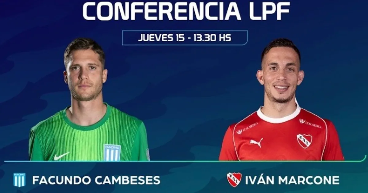 Racing vs. Independiente, EN VIVO: Cambeses y Marcone hablan antes del Clásico de Avellaneda
