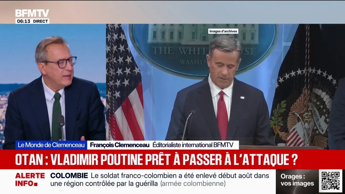 LE MONDE DE CLEMENCEAU - Donald Trump assure que Vladimir Poutine "ne va pas attaquer un territoire de l'Otan"