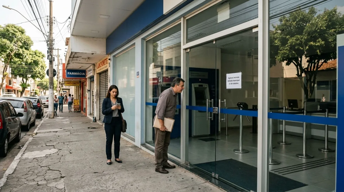 Feriado dia 15 fecha agências bancárias no país