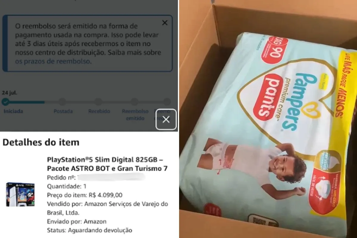 Homem ganha videogame da esposa, mas recebe pacote de fraldas: 'Era para ter sido uma alegria'; VÍDEO