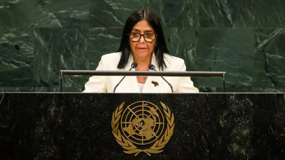 Delcy promete eleições na Venezuela, ignora Maduro, agradece Trump e volta a reivindicar Essequibo